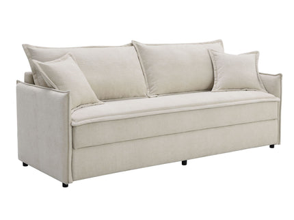 Elisea - Sleeper Sectional Sofa With 2 Toss Pillows - Beige