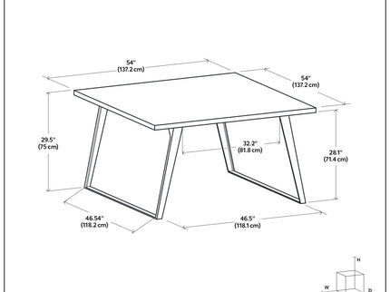 Lowry - Handcrafted Square Dining Table