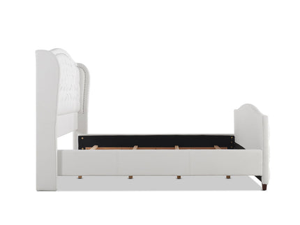 Marcella - Upholstered Shelter Headboard Bed Set