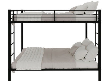Bunk Bed For Kids, Convertible Frame With Ladders & Guardrail
