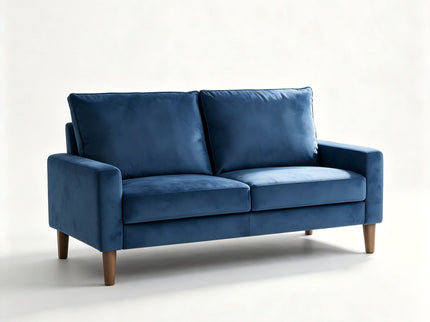 Upholstered Loveseat Sofa, 2 Seater Couch For Living Room Apartment