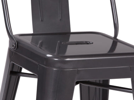 Rayne - Curved Back Metal Stool (Set of 2)