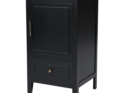 Modern Bathroom Vanity With Sink, Cabinet Storage, Drawer & Adjustable Feet