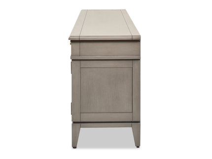 Dauphin - TV Stand Storage Display Console Table - Gray Cashmere