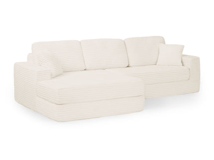 Modern Minimalist L Shape Modular Sectional Sofa, Couch