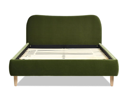 Roman - Curved Headboard Upholstered Platform Bed