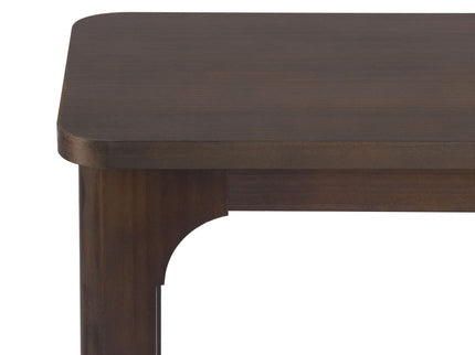 Console Table With Open Arch Cutouts For Living Room Hallway - Espresso
