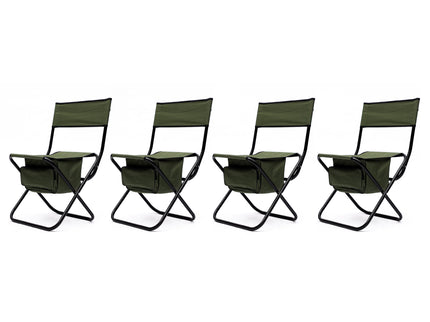 Folding Outdoor Chairs With Storage Bag, Portable Chair For Indoor, Outdoor Camping, Picnics And Fishing