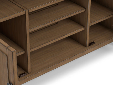 Amherst - TV Media Stand - Rustic Natural Aged Brown