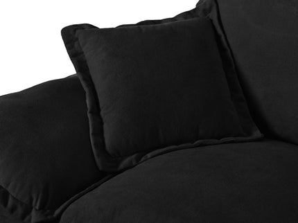 2 Seater Modular Loveseat With Curved Armrests