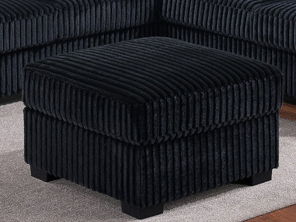 Modern Sectional Set With Cocktail Ottoman