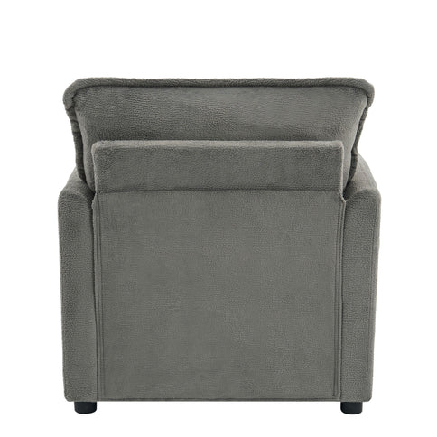Modern Single Seat Accent Chair With Side Storage Pockets