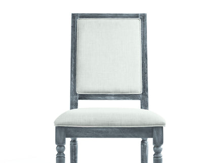 Leventis - Weathered Side Chair - Cream / Gray