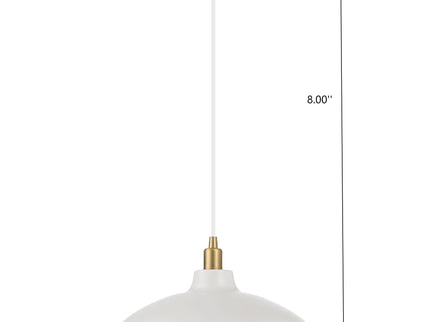 Astral - Single Light Pendant Lamp For Entrance Kitchen Island - Gold / White