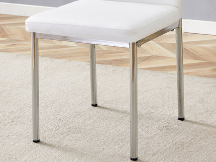 Luxury Simple High Resilience Dining Chair With Metal Legs