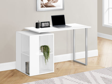 Computer Desk, Home Office, Left, Right Set-Up, Storage Shelves, Work, Laptop, Contemporary, Modern