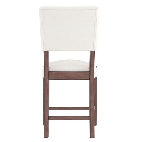 5 Piece Counter Height Dining Set With 4 Upholstered Chairs
