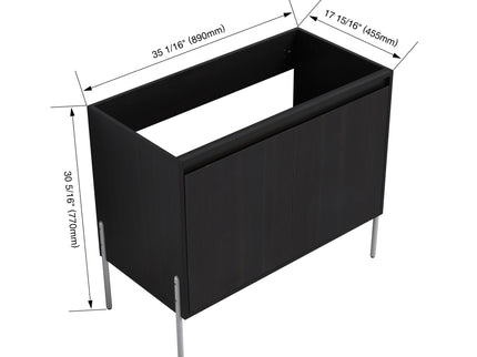 Freestanding Bathroom Vanity & Soft Close Cabinet Doors