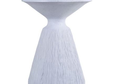 Outdoor End Table, Round Garden Stool - Aqua Gray