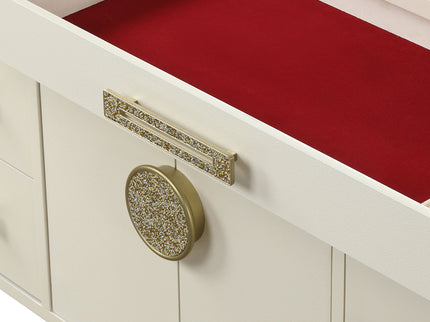 Jasmine - 8 Drawer Dresser With Side LED Lightning - Beige
