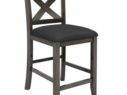 5 Pieces Counter Height Rustic Farmhouse Dining Room Wooden Bar Table Set With 2 Stools And 2 Chairs