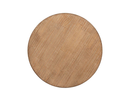 Carmel - Round Side Table - Antique Brown