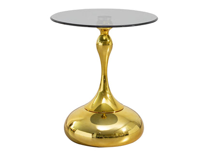 Modern Minimalist Coffee Table With Steel Legs And Tempered Glass Top