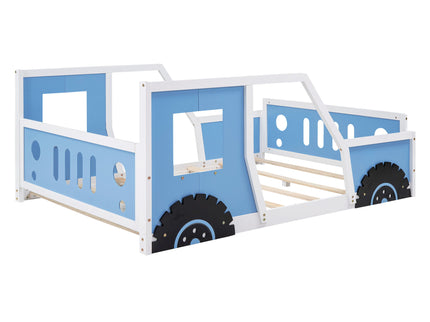 Classic Car Shaped Platform Bed With Wheels