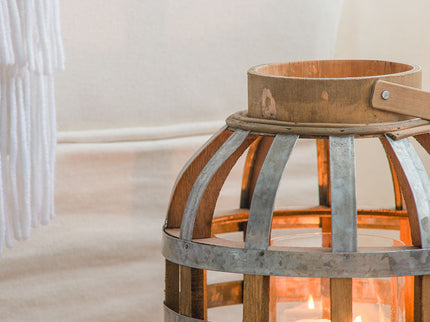 Decorative Lantern With Handle, Wooden Lantern For Indoor Outdoor, Home Garden Wedding