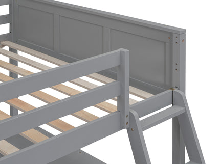 Full Over Full Bunk Bed With Desk