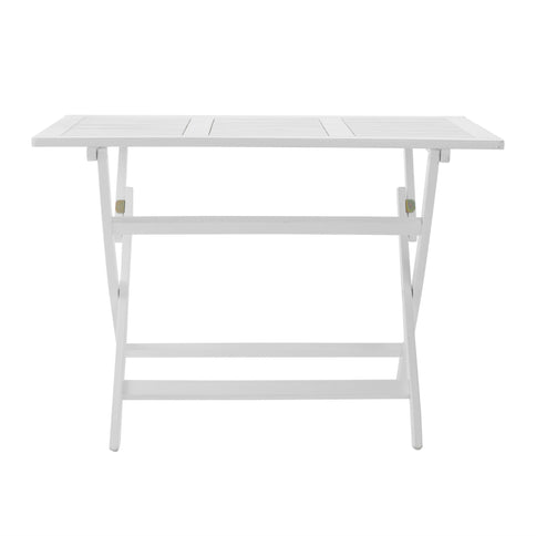 Blissique - Outdoor Foldable Wood Dining Table With Slat Design