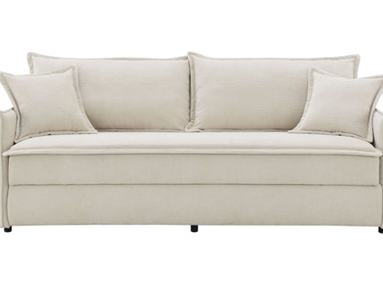 Elisea - Sleeper Sectional Sofa With 2 Toss Pillows - Beige