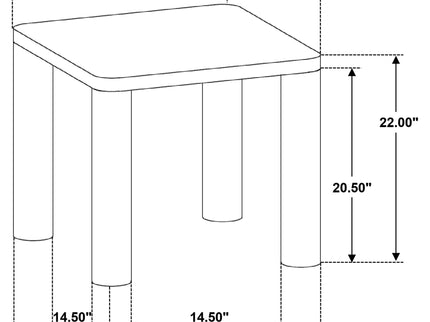 Bryant - Table With Cylindrical Legs