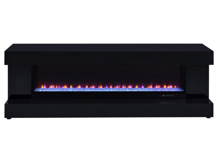 TV Stand Fireplace Console With Bluetooth Speaker
