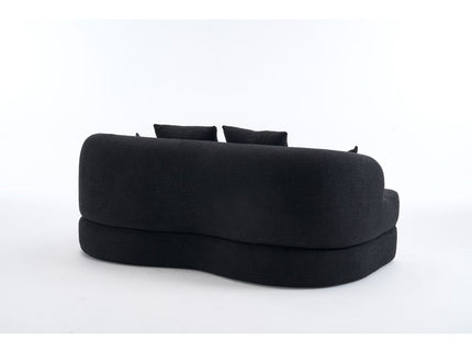 Foldable Sofa Bed, Boneless Couch Convertible Sleeper With 4 Pillows