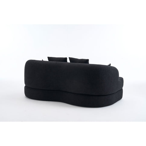 Foldable Sofa Bed, Boneless Couch Convertible Sleeper With 4 Pillows
