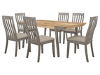 Dark Gray / 7 Pc. Table, 6 Chairs