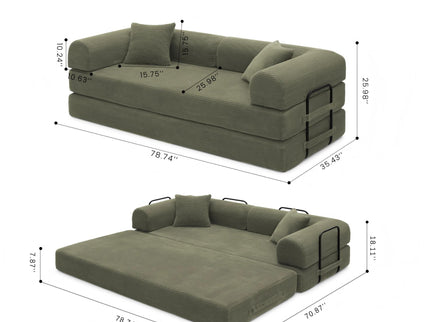 Convertible Foldable Floor Sofa Bed For Living Room