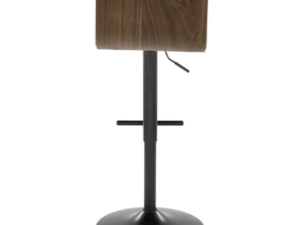 Mason - Contemporary Adjustable Barstool With Swivel With Straight T Footrest (Set of 2)