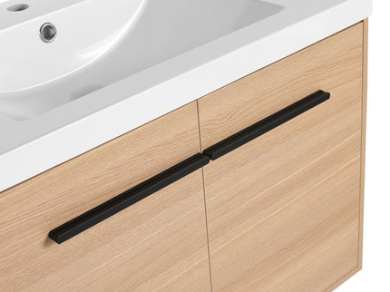 Bathroom Vanity Set With Resin Countertop Sink, 2 Doors