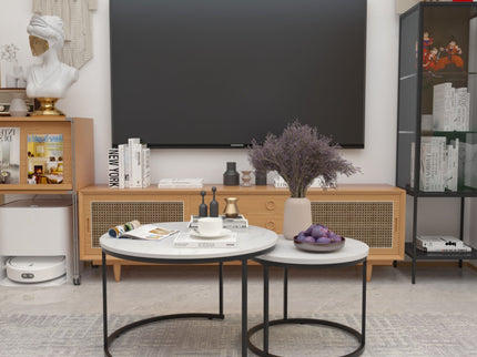 Round Nesting Coffee Table (Set of 2)