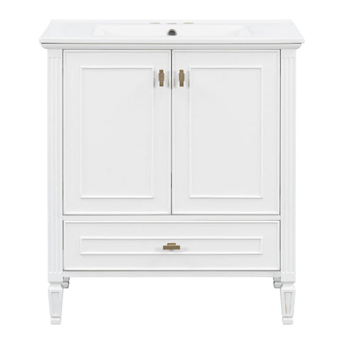 Freestanding Vanity With 1 Drawer & 2 Soft Close Doors With Door Mounted Storage