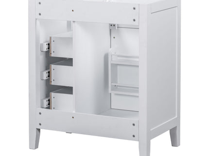 Modern Bathroom Vanity Base Only With Drawers, Freestanding Design