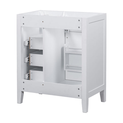 Modern Bathroom Vanity Base Only With Drawers, Freestanding Design