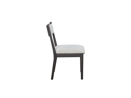 Comfortable Upholstery Cresent Chair (Set of 2) - Peppercorn