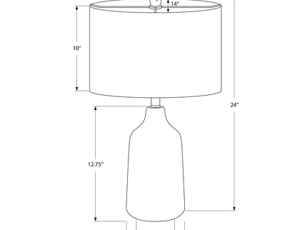 Lighting, Table Lamp, Concrete, Contemporary