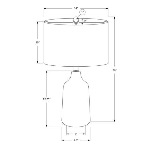 Lighting, Table Lamp, Concrete, Contemporary