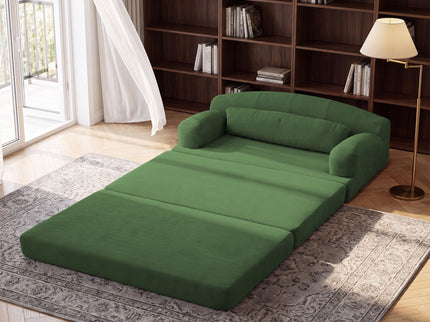 2 Seater Sofa Bed, Compact Foldable Floor Couch