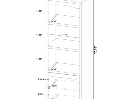 Stott - 3 Shelf Media Tower