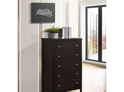 Payton - 5 Drawer - Cappuccino